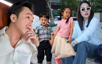 Cả nhà Cường Đô La chuộng áo của giới thượng lưu: Logo bé xíu mà mặc lên sang cỡ này