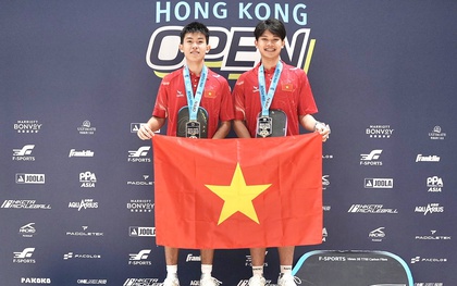Tống Nhật Minh và Xuân Đức "chốt sổ" cho đoàn Việt Nam tại PPA Hongkong với HCV đôi nam U18
