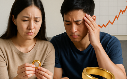 'Giá vàng tăng gấp đôi sau chưa đầy 2 năm, vợ chồng tôi tiếc nuối vì bán vàng cưới, gửi tiết kiệm lãi suất 5%/năm'