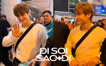 “Chồng iu” Kim Bum chính thức hạ cánh TP.HCM, "sốc visual" cỡ nào mà fan hú hét um sùm?