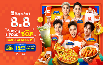 Bung xõa cuối hè với ngàn ưu đãi “liên hoàn” tại ShopeeFood 8.8 Vạn Deal Ngon Rẻ