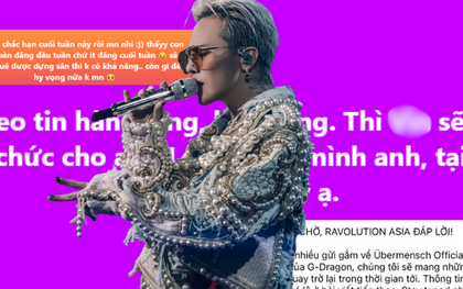 Nhiễu loạn thông tin concert G-Dragon tại Mỹ Đình cuối năm nay