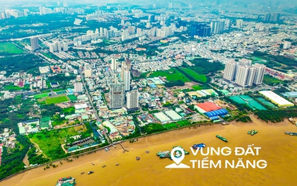 Toàn cảnh khu vực được Masterise đề xuất xây cầu 2 tầng đầu tiên ở TP.HCM, nối khu nhà giàu Phú Mỹ Hưng với sân bay Long Thành