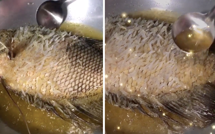 Cảnh tượng chiên cá nguyên vảy khiến nhiều người "nổi gai ốc", không ngờ lại là đặc sản độc đáo ở miền Tây
