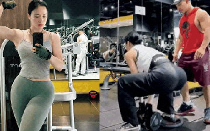 Angela Phương Trinh tập luyện "độ" vòng 3 với HLV Phạm Văn Mách, bảo sao body ngày càng căng đét