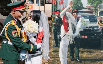 Chuyện tình “hết A80 anh cầu hôn em” của chiến sĩ Khối Hậu cần và người yêu gây bão mạng
