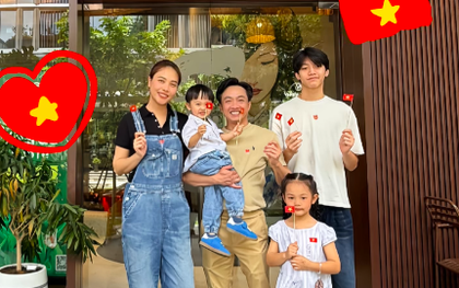 Vợ chồng Quốc Cường – Đàm Thu Trang chia sẻ ảnh mừng Quốc khánh 2/9, visual của Subeo lại gây sốt