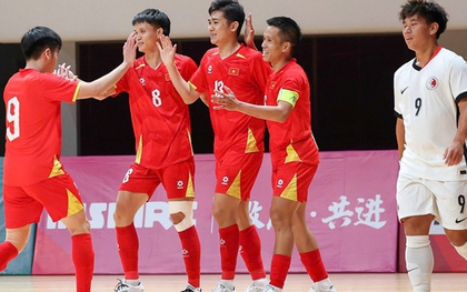 Quá xuất sắc: Đội tuyển futsal Việt Nam "huỷ diệt" 9-1 Hồng Kông (Trung Quốc) tại giải châu Á
