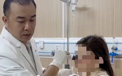 Sau một năm tiêm filler, người phụ nữ bị hoại tử mặt nặng nề