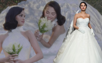 Đồ cưới của vợ chồng Selena Gomez: “Đụng hàng” Taylor Swift, cô dâu cưới thật xinh gấp 10 lần cưới giả