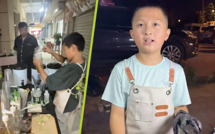 Cậu bé 11 tuổi kiếm 14 triệu đồng mỗi tháng nhờ bán trà sữa ở chợ đêm