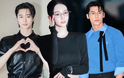 Hứa Quang Hán - Byeon Woo Seok quá bảnh, cùng nữ thần AI đổ bộ event của Gentle Monster