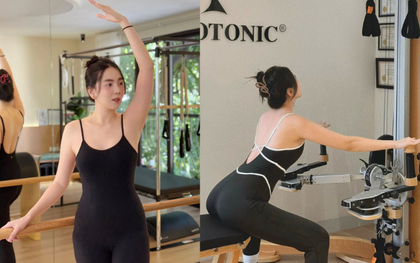 MC Mai Ngọc cực chăm tập môn này lấy lại vóc dáng sau sinh, body căng đét như chưa từng sinh nở!