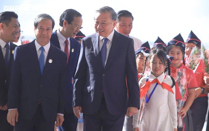 Tổng Bí thư Tô Lâm dự lễ kỷ niệm 80 năm truyền thống ngành Giáo dục và khai giảng năm học 2025-2026