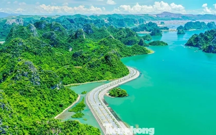 Ngắm vịnh Bái Tử Long từ tuyến đường bao biển đẹp nhất Việt Nam