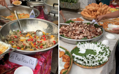 Đám giỗ miền Tây "lên đời" thành tiệc buffet: Bàn tiệc dài như quầy tại nhà hàng, món nào cũng xịn khiến ai cũng bất ngờ