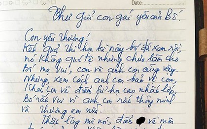 Bức thư gửi con sau kỳ thi học kì 1 khiến nhiều người đang định chỉ trích bỗng "quay xe" vội: Đây là ông bố mỗi nhà đều nên có!