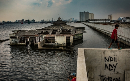 Một thành phố gần Việt Nam đang lún xuống