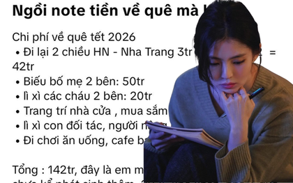 Xem các gia đình dự trù tiêu Tết mà "toát mồ hôi", có nhà mới tạm tính đã lên đến 142 triệu, thấy mà đau tim dùm