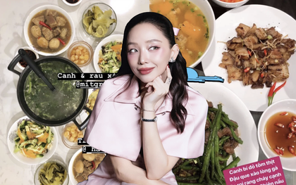 Những bữa cơm nhà của Tóc Tiên