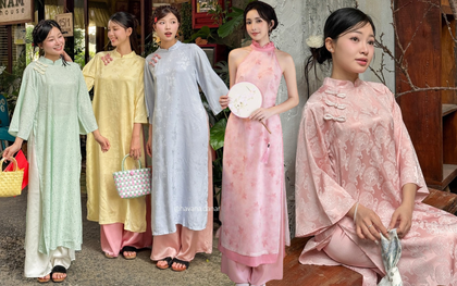 5 mẫu áo dài Tết duyên dáng, thi vị: Cứ diện lên người là xinh không có nhưng!