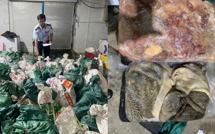 Rúng động thị trường thực phẩm cận Tết: Hơn 18 tấn thịt bò, lòng bò đông lạnh đựng trong bao tải suýt “lên mâm”