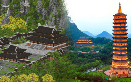 Chùa Bái Đính "gây bão" toàn cầu khi xuất hiện lộng lẫy trong game Minecraft, giúp đội ngũ Việt Nam giành ngôi Vô địch thế giới