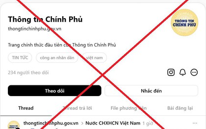 Fanpage Thông tin Chính phủ cảnh báo khẩn