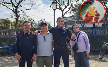 Vụ đánh rơi 2 cây vàng xuống sông Hương: Đã tìm thấy cả 2, chủ nhân lên tiếng