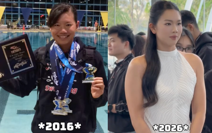 Ánh Viên 2016 và 2026 như "thay da đổi thịt", tưởng đâu hai người khác nhau