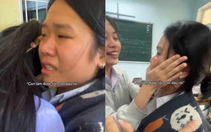 "Con làm được rồi" - Khoảnh khắc một nữ sinh bật khóc khiến trăm nghìn người vỡ òa theo
