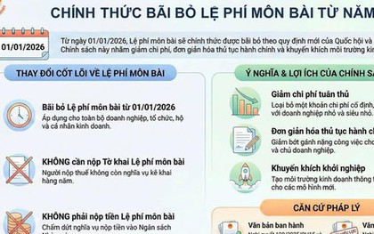 Thuế TP.HCM thông báo nóng về lệ phí môn bài