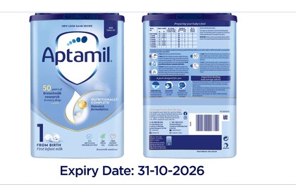 Hướng dẫn phân biệt các dòng sữa Aptamil Anh: Đâu là loại bị thu hồi?