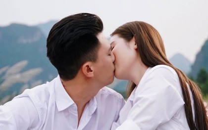 Phía sau cảnh hôn của Huyền Lizzie và Hà Việt Dũng