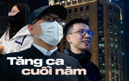 Chùm ảnh, clip: 10 giờ đêm, các toà nhà văn phòng ở Hà Nội vẫn sáng đèn, nhân viên tăng ca đến 0 giờ