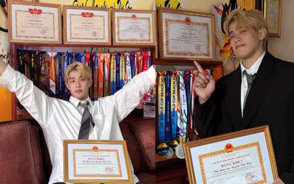 "Cực phẩm" tuyển võ Việt Nam gây bão với visual chuẩn nam thần, nhìn sang loạt bằng khen, huy chương mới thực sự "choáng"!