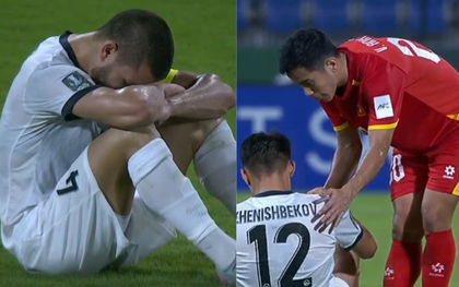 U23 Kyrgyzstan ôm mặt bật khóc sau trận thua, phản ứng của cầu thủ U23 Việt Nam 10 điểm!