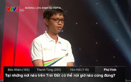 Câu trả lời từng được chấp nhận ở chung kết Đường lên đỉnh Olympia năm 2005 nhưng lại không được chấp nhận năm 2017