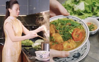 Mâm cơm cá rô phi mùa thu của Phương Oanh