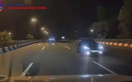 Xử phạt tài xế ô tô đi ngược chiều trên Đại lộ Thăng Long