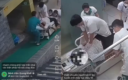 Bác sĩ trẻ lao lên băng ca ép tim cứu người đàn ông ngừng tuần hoàn viral mạng xã hội: Danh tính gây chú ý