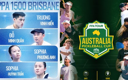 Dàn sao pickleball Việt Nam sắp đối đầu hàng loạt tay vợt hàng đầu thế giới tại PPA Úc
