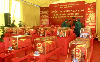Hải Phòng chuẩn bị lễ truy điệu, an táng 56 hài cốt liệt sĩ và đồng bào tử nạn