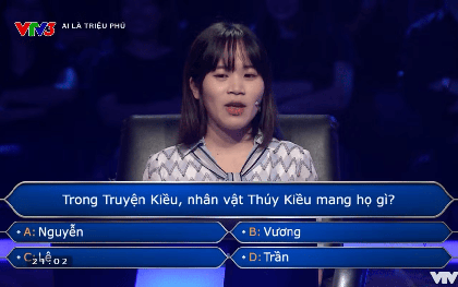 Họ của Thuý Kiều là gì? Câu hỏi trong Ai Là Triệu Phú khiến người chơi “cầu cứu”