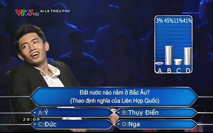 Khán giả trong trường quay Ai Là Triệu Phú có bao nhiêu giây để chọn đáp án giúp người chơi?
