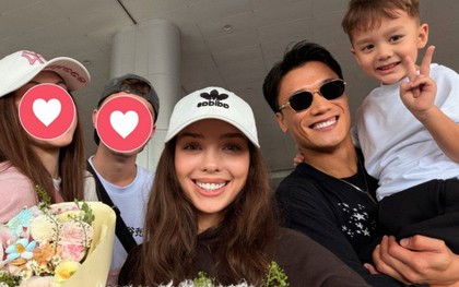 Bùi Tiến Dũng vỡ òa ngày đón vợ mẫu Tây trở lại Việt Nam: "Bây giờ bố sẽ ngủ ngon hơn vào mỗi đêm rồi"