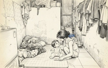 Bức ảnh 2 mẹ con trong phòng trọ bỗng khiến MXH Việt tranh cãi nảy lửa, không ai nhường ai