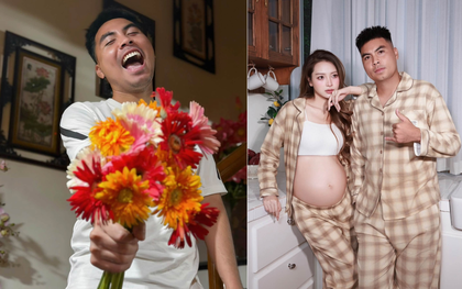 Tiền vệ Đức Huy tặng hoa đồng tiền cho MC Huyền Trang Mù Tạt ngày 20/10 nhưng lạ lắm