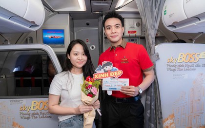Trải nghiệm đáng nhớ ngày 20/10 của hành khách nữ trên chuyến bay Vietjet