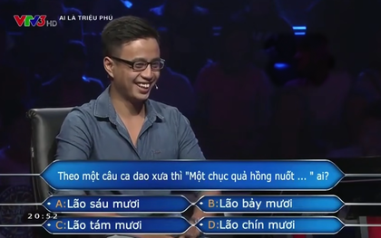 "Một chục quả hồng nuốt…" ai? - Câu hỏi khiến người chơi Ai Là Triệu Phú phải dùng quyền trợ giúp ở câu thứ 3